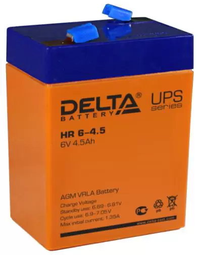 для ИБП Delta HR 6-4.5 6V-4.5 Ah