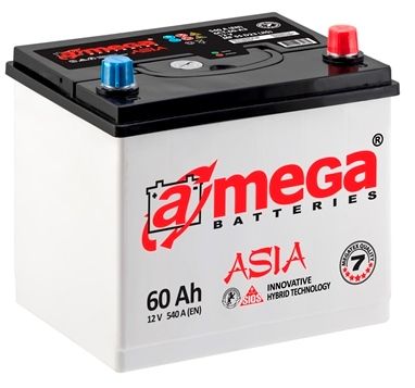 A-mega Standard Asia (60 A/h), 480A L+