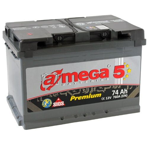 A-mega Premium (74 A/h), 760A L+