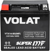 VOLAT YTX14-BS AGM (14 A/h), 200A L+