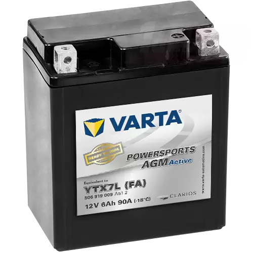 Varta Powersports AGM Active 506 919 009 (6 A/h), 90A R+