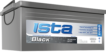 ISTA BLACK 6CT- 190 A1 У (190 А/ч), 1150А