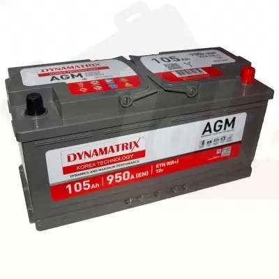 DYNAMATRIX-KOREA AGM DEK1050 (105 A/h), 950A R+