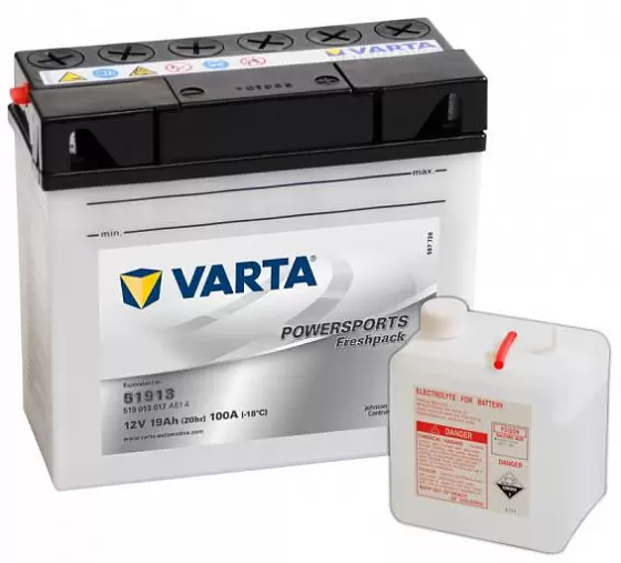 Varta Powersports Freshpack 519 013 017 (19 A/h), 100A R+