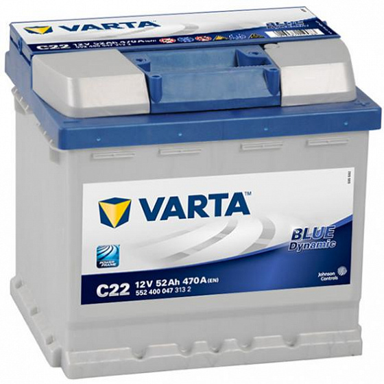 Varta Blue Dynamic C22 (52 А/h), 470А R+ (552 400 047)