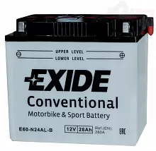 Аккумулятор Exide E60-N24AL-B (28 A/h), 280A R+