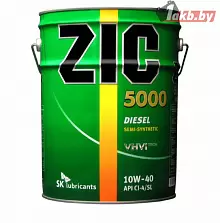 Масло ZIC 5000 10W-40 20л