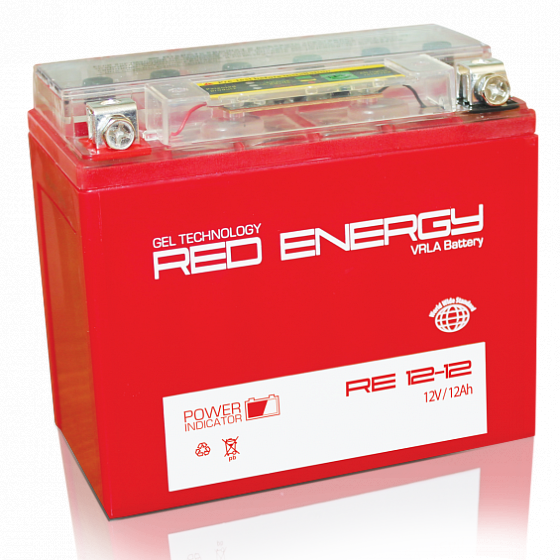 Red Energy RE 1212 (YTX14-BS, YTX12-BS) (12 A/h), 185A L+