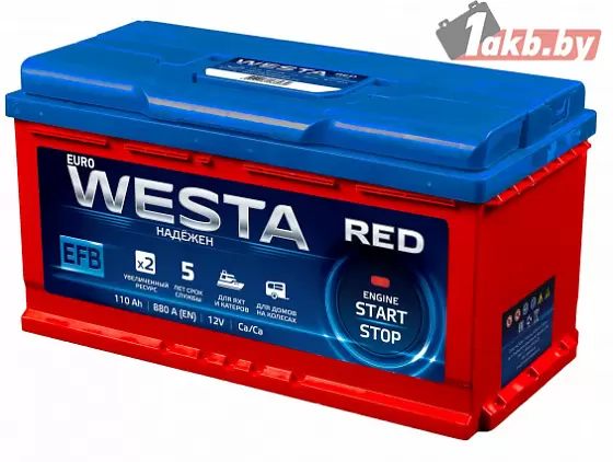 WESTA RED EFB 6СТ-110 110 Ah, 880A L+
