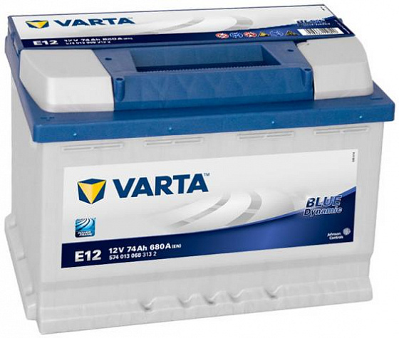 Varta Blue Dynamic E12 (74 А/h), 680А L+ (574 013 068)