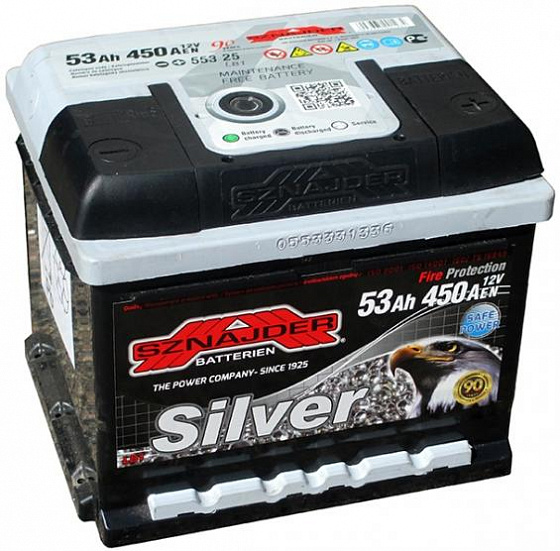 Sznajder Silver (53 A/h), 450A R+