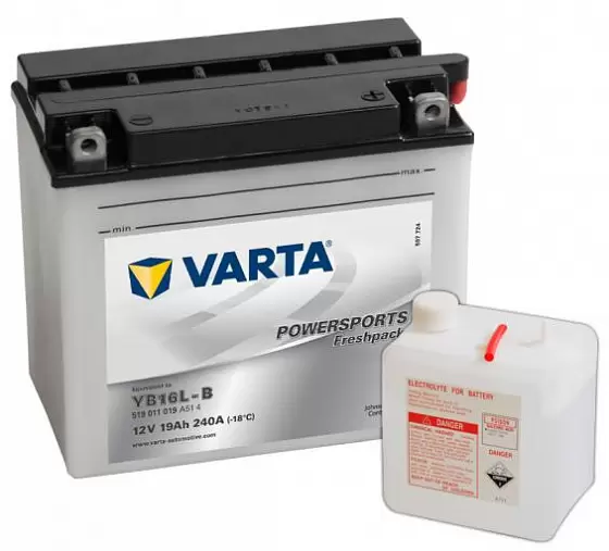 Varta Powersports Freshpack 519 011 019 (19 A/h), 240A R+