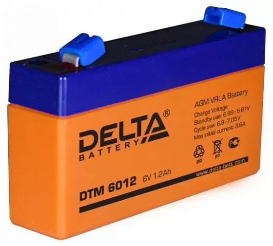 для ИБП Delta DTM 6012 6V-1.2 Ah
