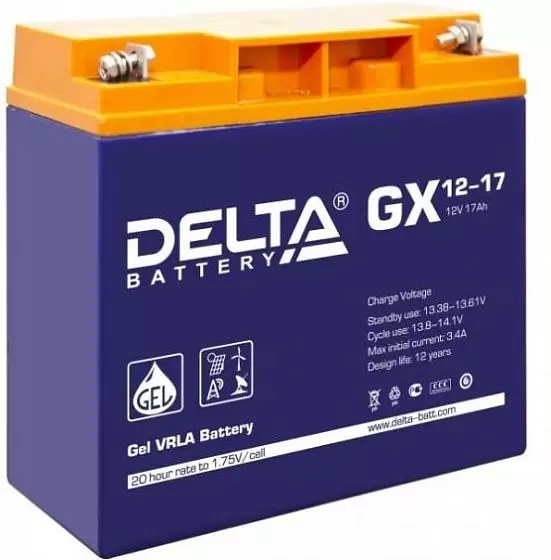 для ИБП Delta GX 12-17 12V-17 Ah
