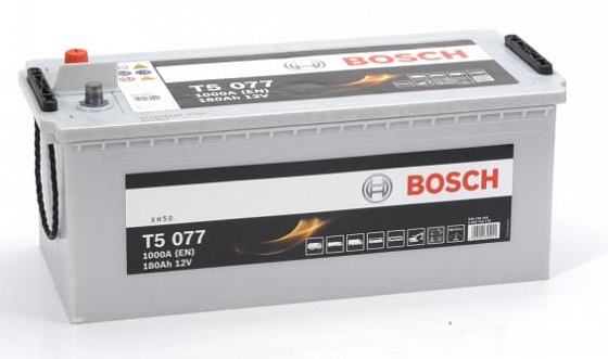 Bosch T5 077 (180 A/h), 1000А L+ (680 108 100)
