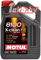 Моторное масло Motul 8100 X-clean FE 5W-30 4л