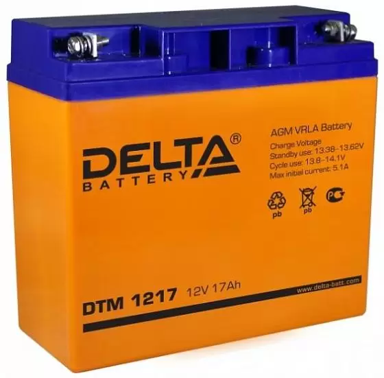 для ИБП Delta DTM 1217 12V-17 Ah