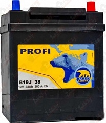 Аккумулятор Baren Profi JIS (38 A/h), 300А R+ 7905667