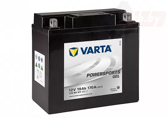 Varta Powersports GEL 519 901 017 (19 A/h), 170A R+