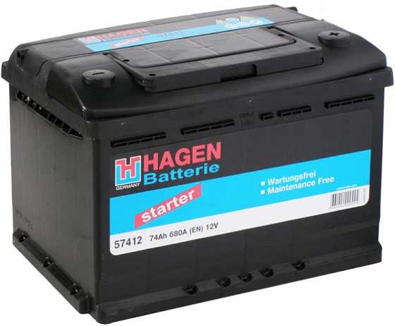 HAGEN (74 A/h), 680А L+