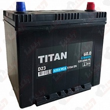 Аккумулятор Titan Classic Asia (60 А/h), 510A R+ с бортом