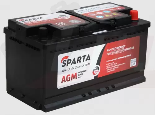 SPARTA AGM (95 A/h), 900A R+