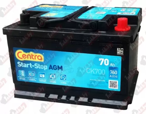 Centra Start-Stop AGM CK700 (70 A/h), 760A R+