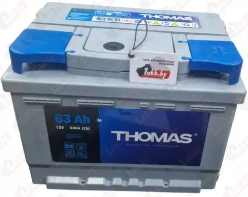 Thomas (63 A/h), 640A R+ низ.