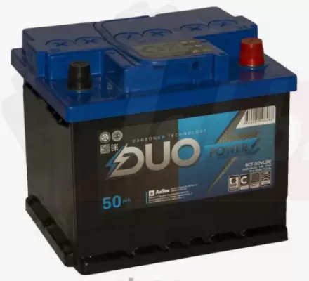 DUO POWER (50 A/h), 470A R+ низ.