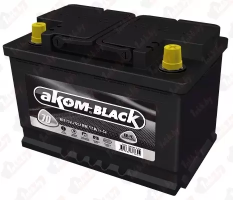 АКОМ-BLACK 70 (A/h) 720A R+
