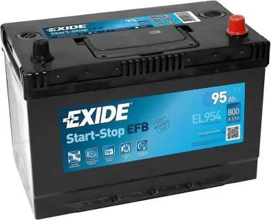Exide Start-Stop EFB EL954 (95 A/h), 800А R+