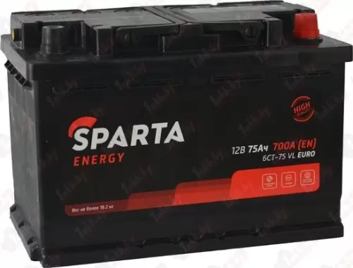 SPARTA (AKOM) Energy (75 A/h), 700A L+