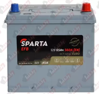 SPARTA EFB Asia (65 A/h), 560A R+