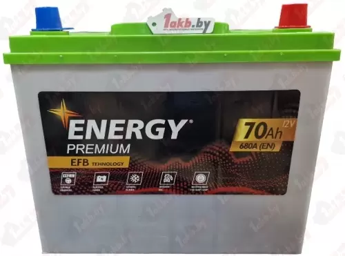 Energy Premium EFB Asia (70 A/h), 680A R+
