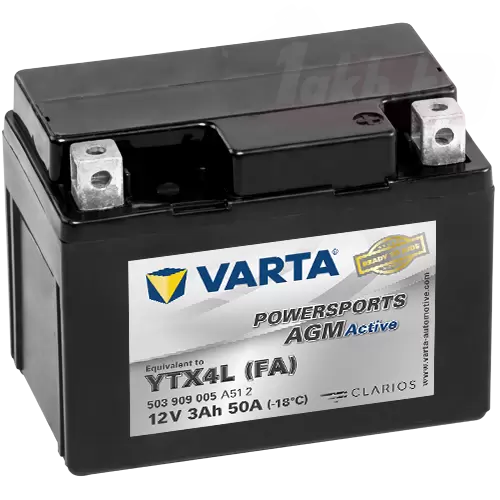 Varta Powersports AGM Active 503 909 005 (3 A/h), 50A R+