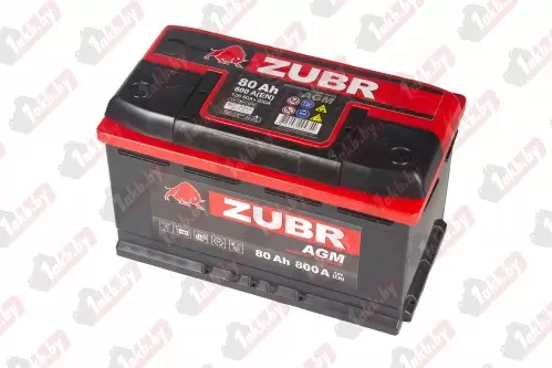 ZUBR AGM (80 A/h), 800A R+