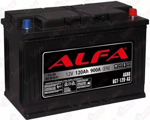 ALFA Agro (120 A/h), 900A R+