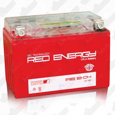 Red Energy RE 1204 (YB4L-B, YB4L-A, YTX4L-BS) (4 A/h), 60A R+