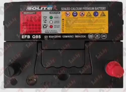 Solite EFB Asia (60 A/h), 560A R+