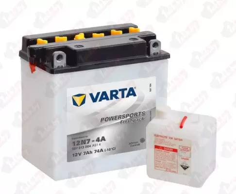 Varta Powersports Freshpack 507 012 004 (7 A/h), 74A R+