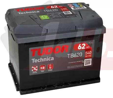 Tudor Technika TB620 (62 A/h), 540A R+