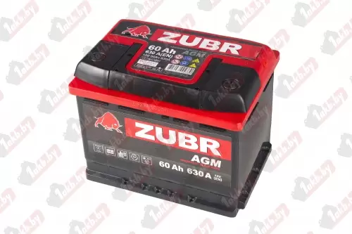 ZUBR AGM (60 A/h), 630A R+