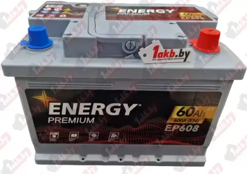Energy Premium EP608 (60 A/h), 600A R+ низ.