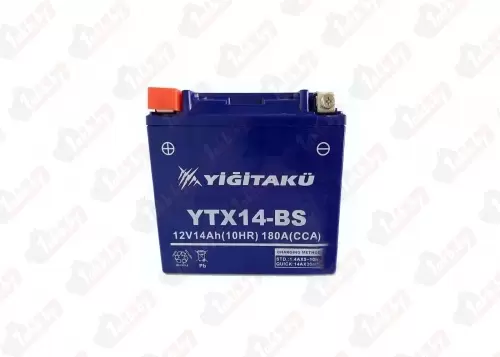 YIGITAKU YTX14-BS (14 A/h), 180A L+
