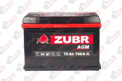 ZUBR AGM (70 A/h), 760A R+