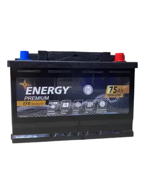 Energy Premium EFB (75 A/h), 750A R+ низ.