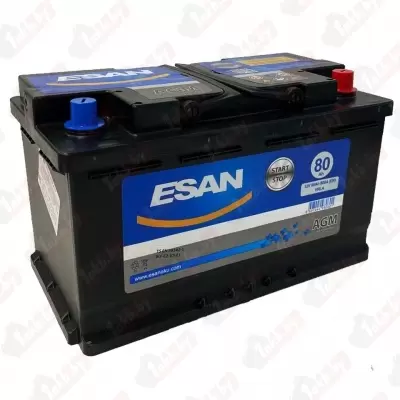 Esan AGM (80 A/h), 800A R+