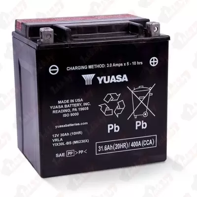 Yuasa YIX30L-BS-PW (30 A/h), 400A R+