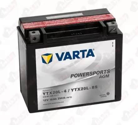 Varta Powersports AGM 518 901 025 (18 A/h), 210A R+