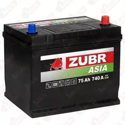 ZUBR Premium Asia (75 A/h), 740A L+